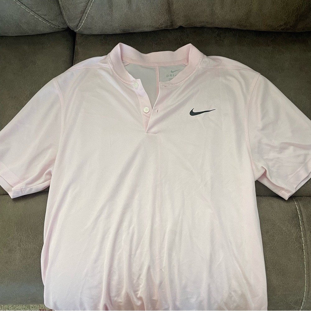 Nike Pink Polo Shirt Athletic Style